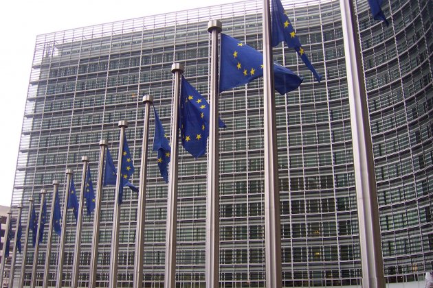 Banderas europeas en la Comisión Europea