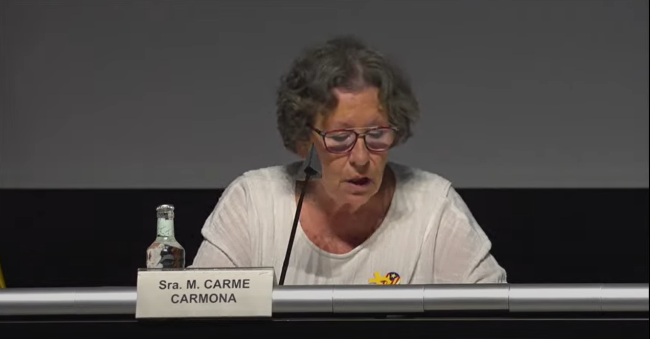 Carme Carmona homenaje Heribert Barrera