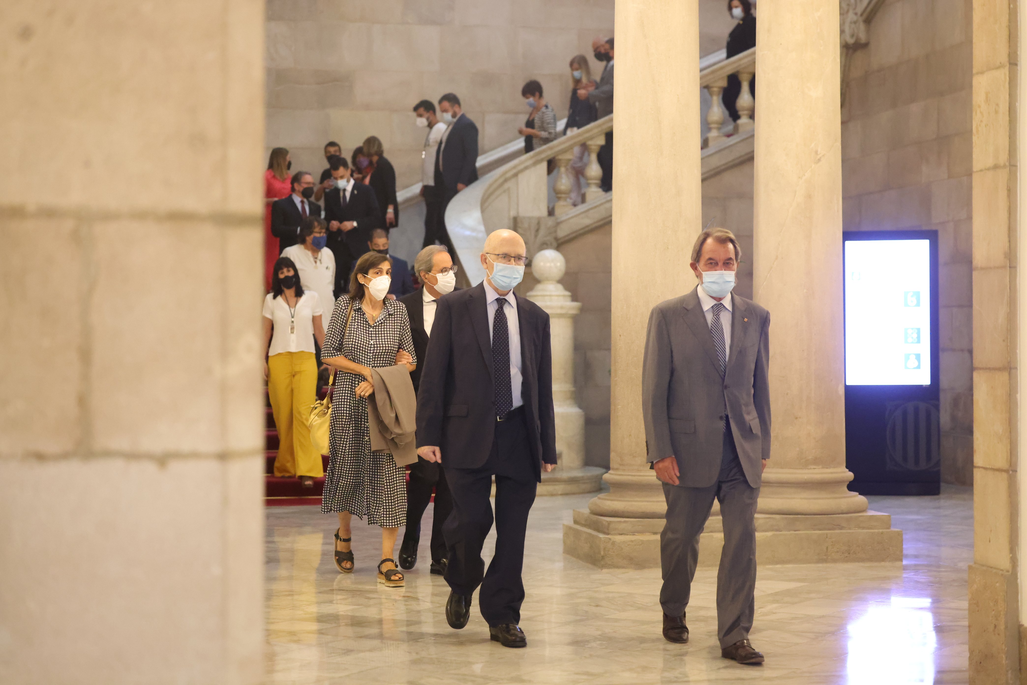 Artur Mas, Quim Torra Joan Rigol Acto Medalla de Honor Parlamento / Sergi Alcàzar
