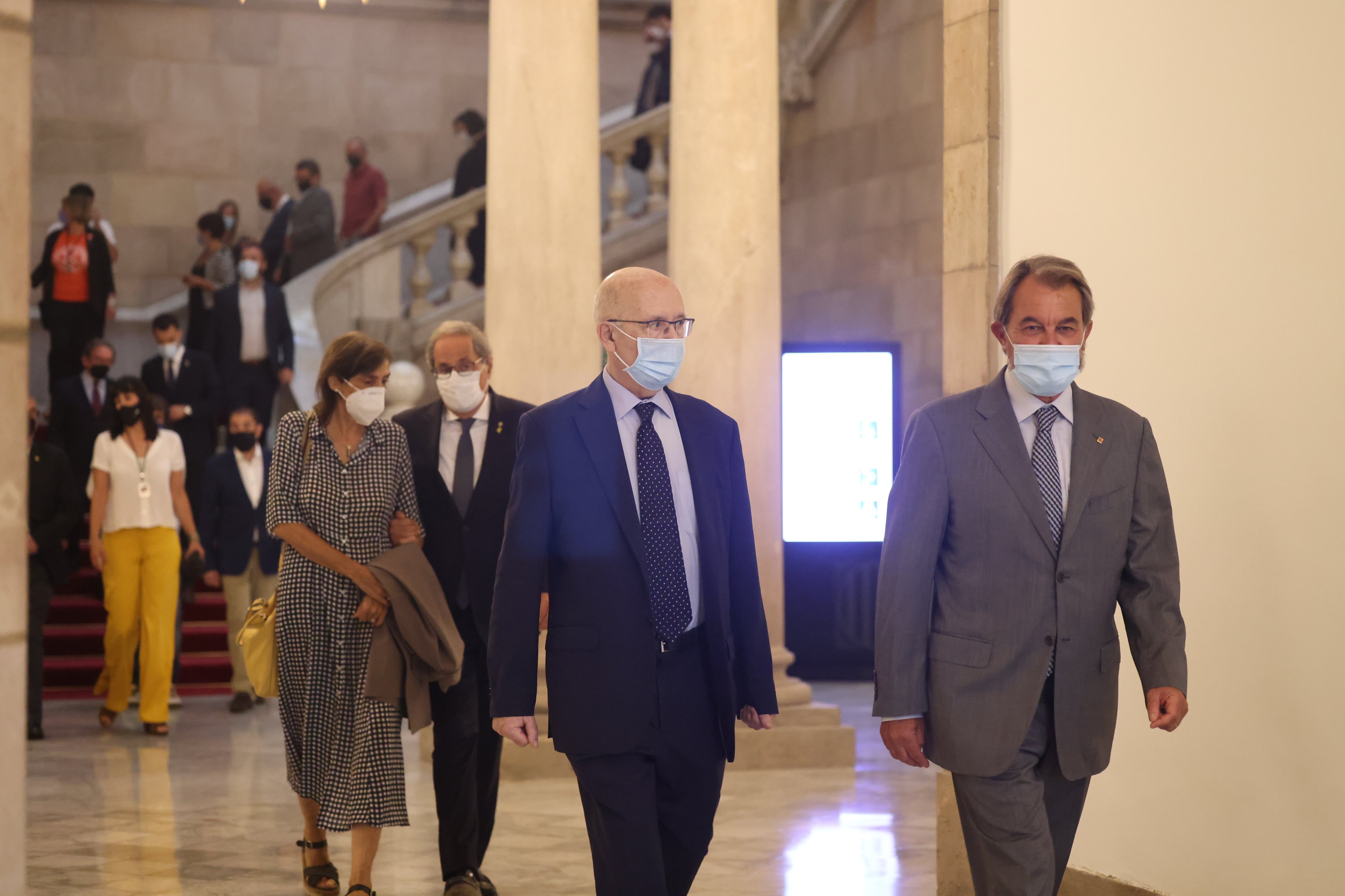 Artur Mas, Quim Torra Joan Rigol Acto Medalla de Honor Parlamento / Sergi Alcàzar