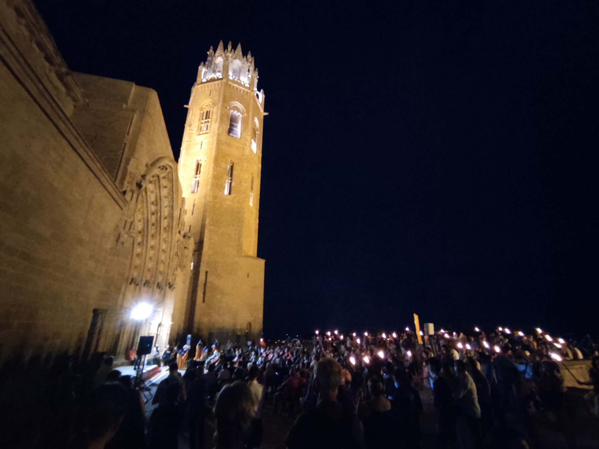 Lleida Seu Vella Marcha Antorchas Independencia Juventud Republicana