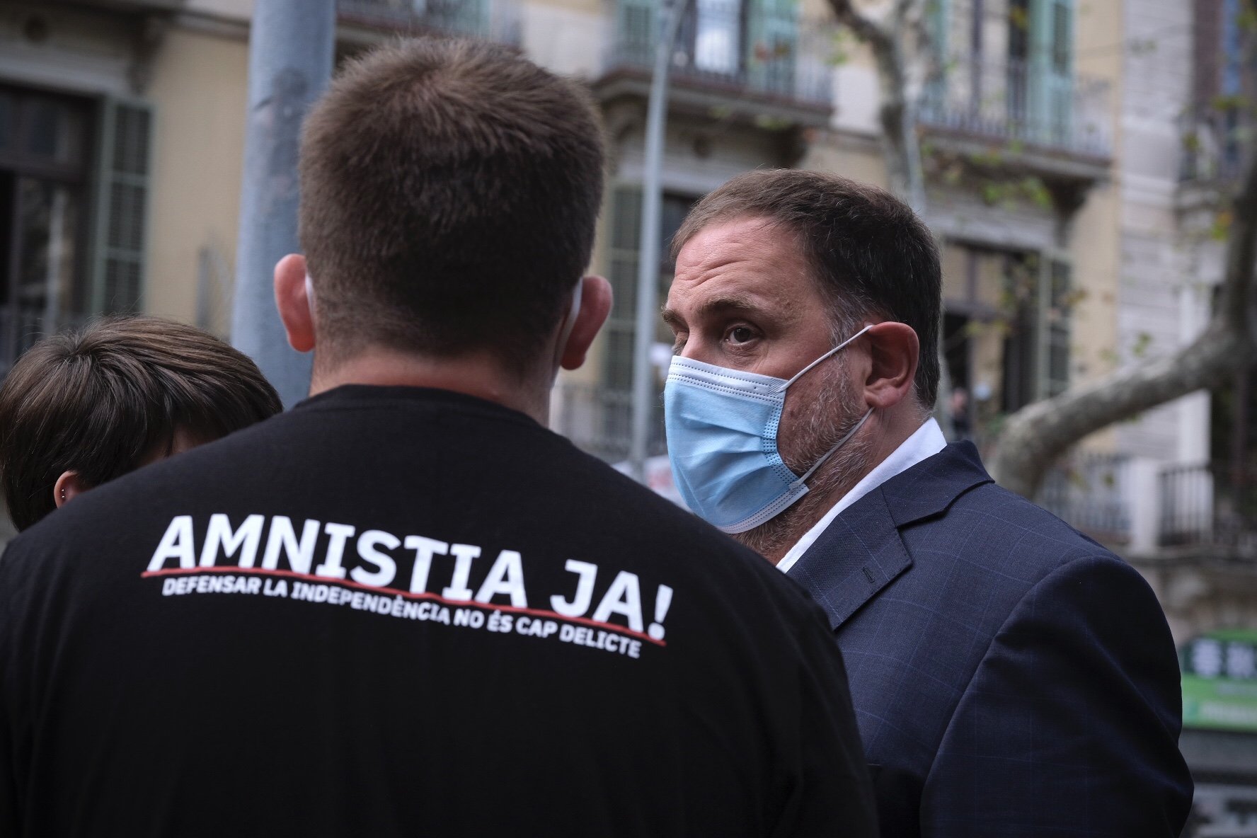 Junqueras expressa el suport a Puigdemont i demana "amnistia i autodeterminació"