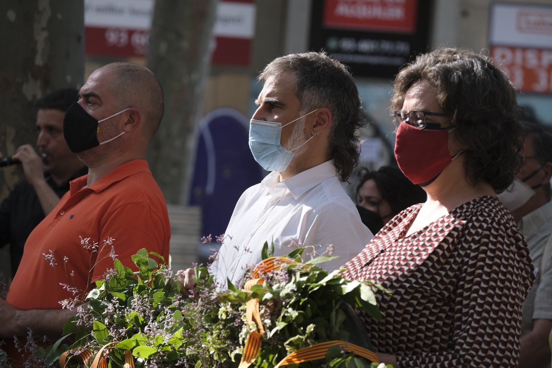 Òmnium Cultural desfila amb Jordi Cuixart Òmnium Cultural desfila amb Jordi Cuixart