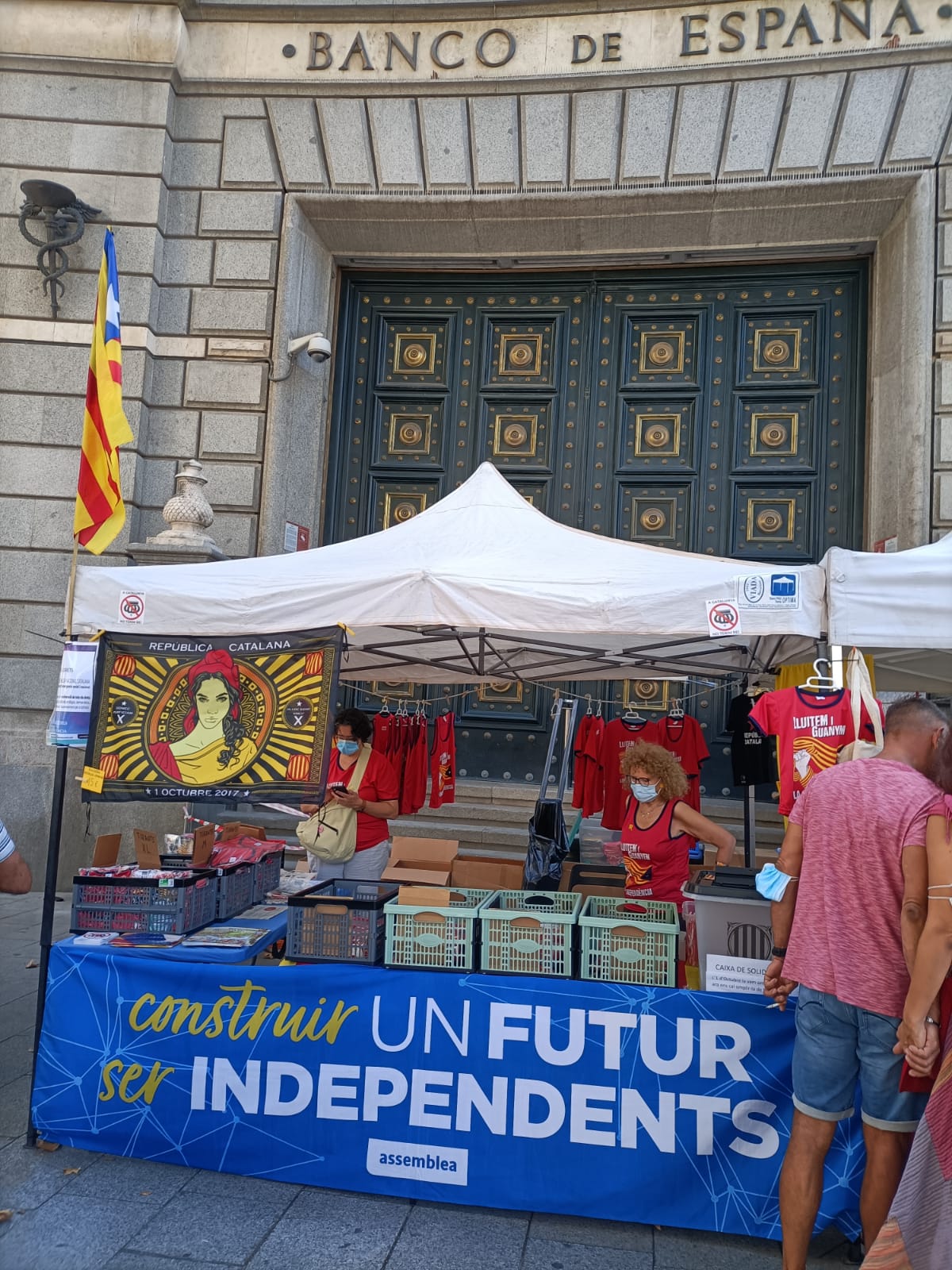 En Manel Claver ens envia la seva foto des de plaça Catalunya