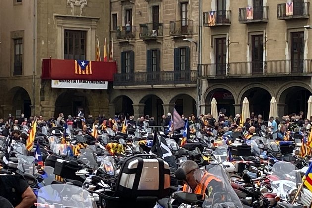 Motards independentistes a Vic