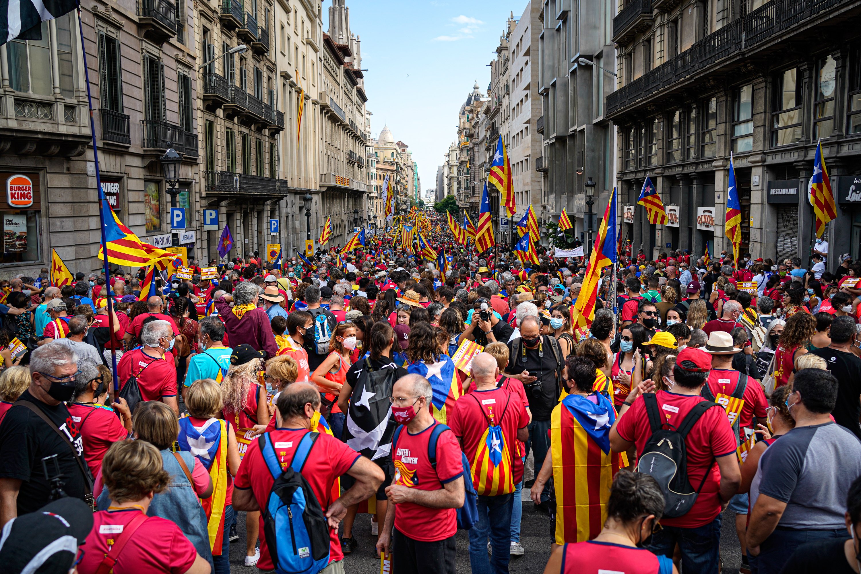 Manifestació de l'11 de setembre a Barcelona: recorregut i trams de la Diada 2022