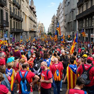 Diada de Catalunya Via laietana - Pau de la Calle