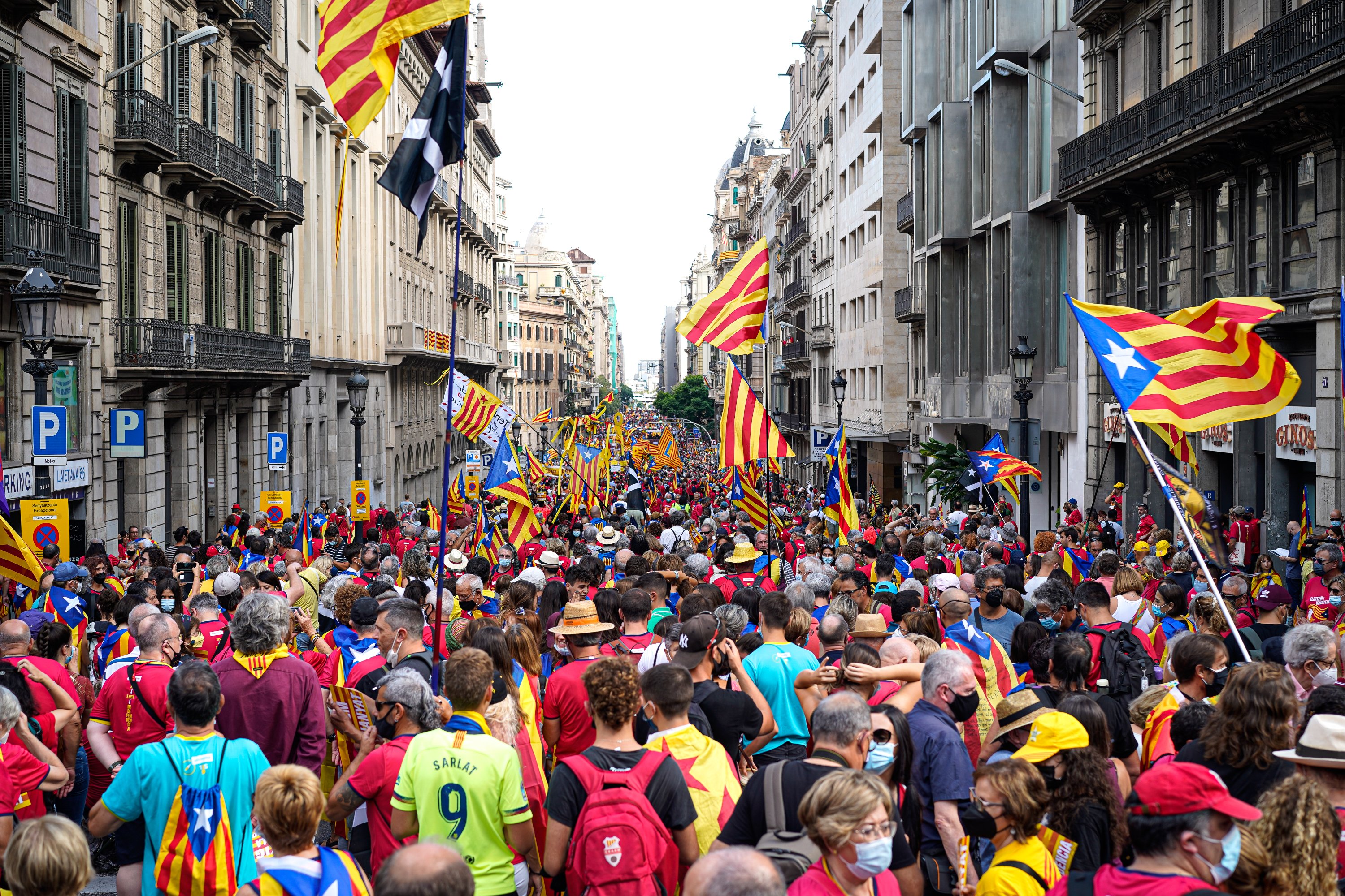 Diada de Catalunya Vía layetana - Pau de la Calle