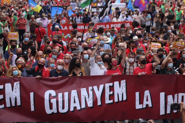 diada de cataluña, Cuixart, plena vía layetana - Sergi alcazar