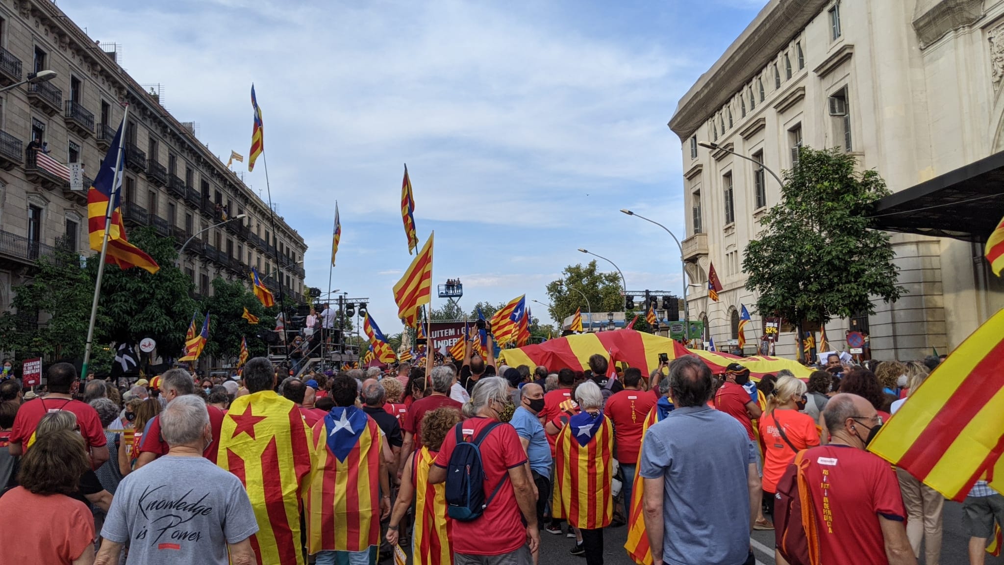 La Montse ens fa arribar aquesta imatge des de l'Estació de França