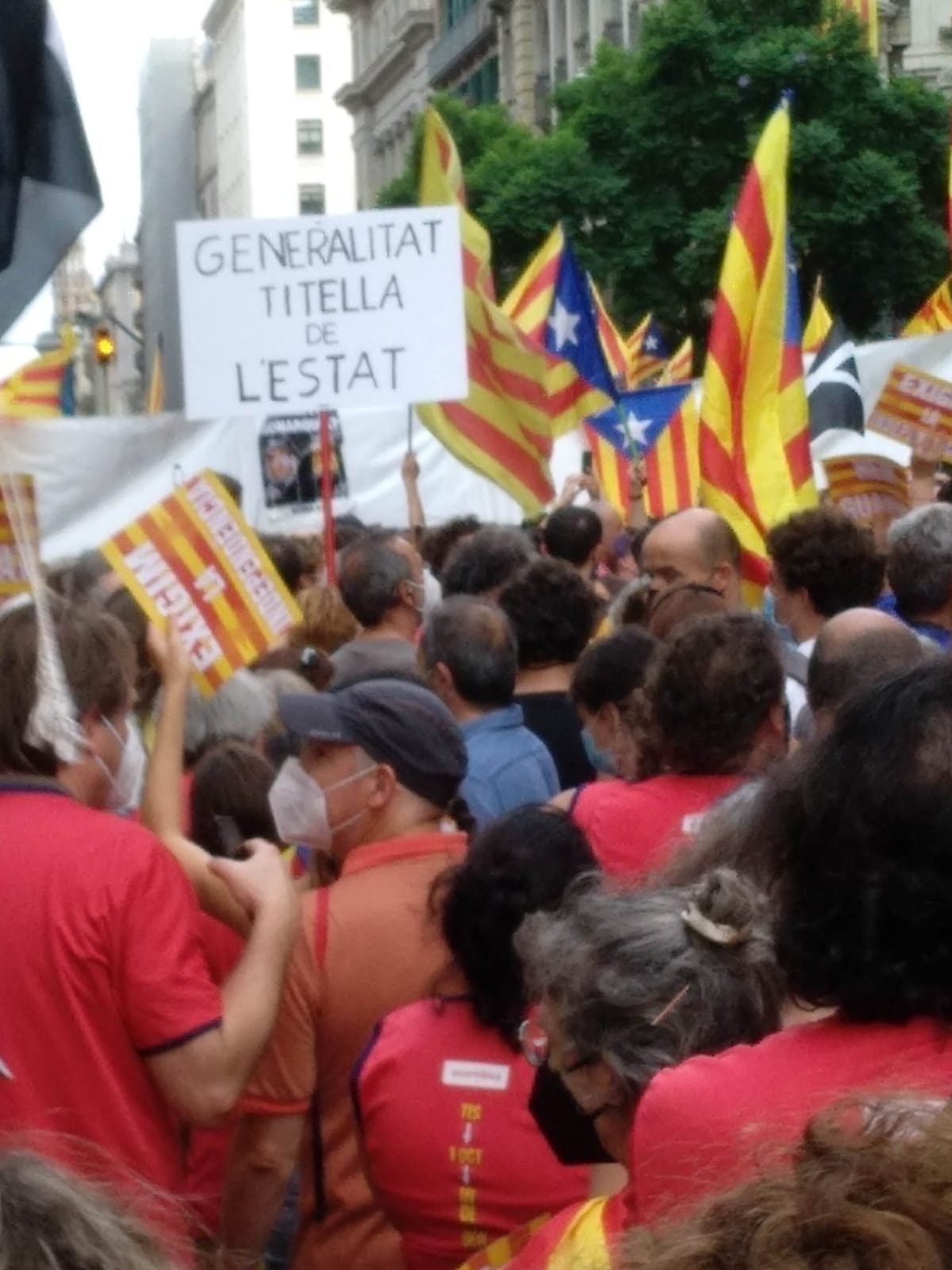 Manifestació a Tona. Foto: Xavier Casadevall