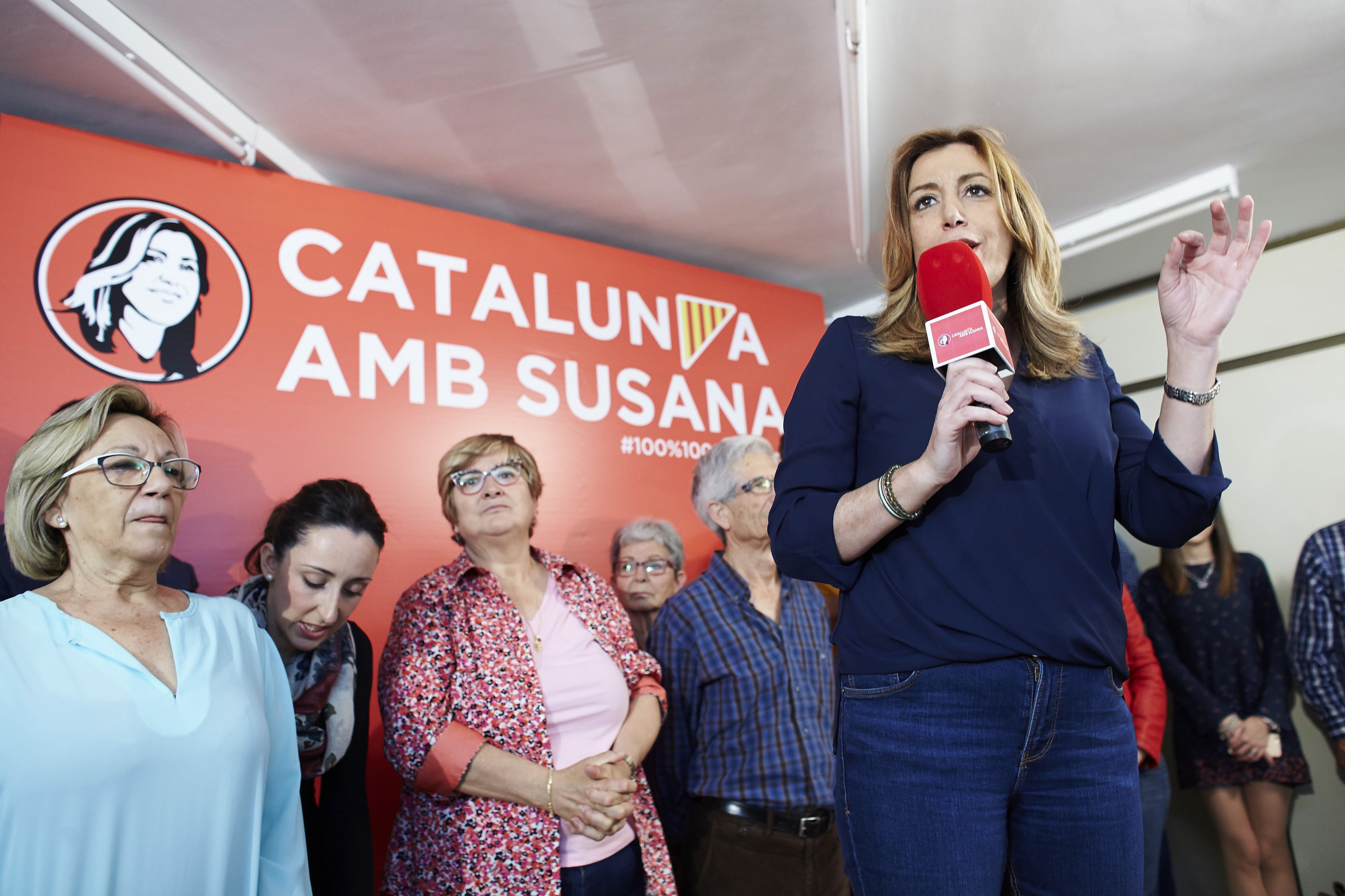 Susana Díaz afirma que el PSC necesita que el PSOE esté fuerte