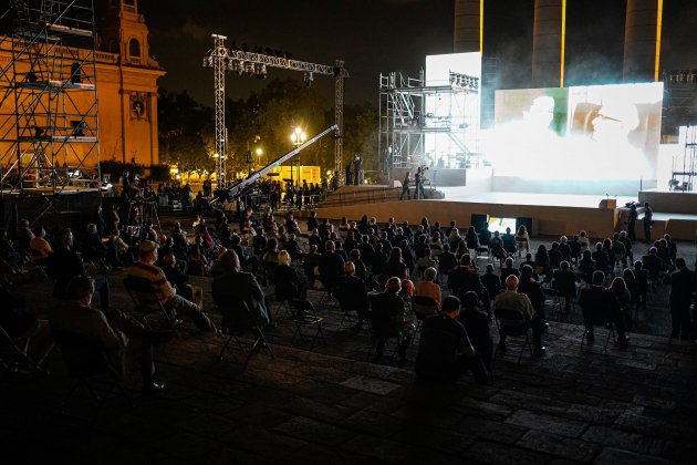 festividad de catalunya, Plaza Espanya, Concert musica - Pau de la Calle