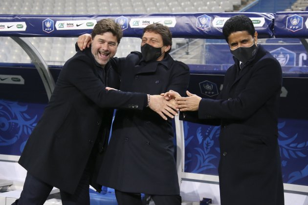 Nasser Al Khelaifi Pochettino Leonardo PSG Europa Press