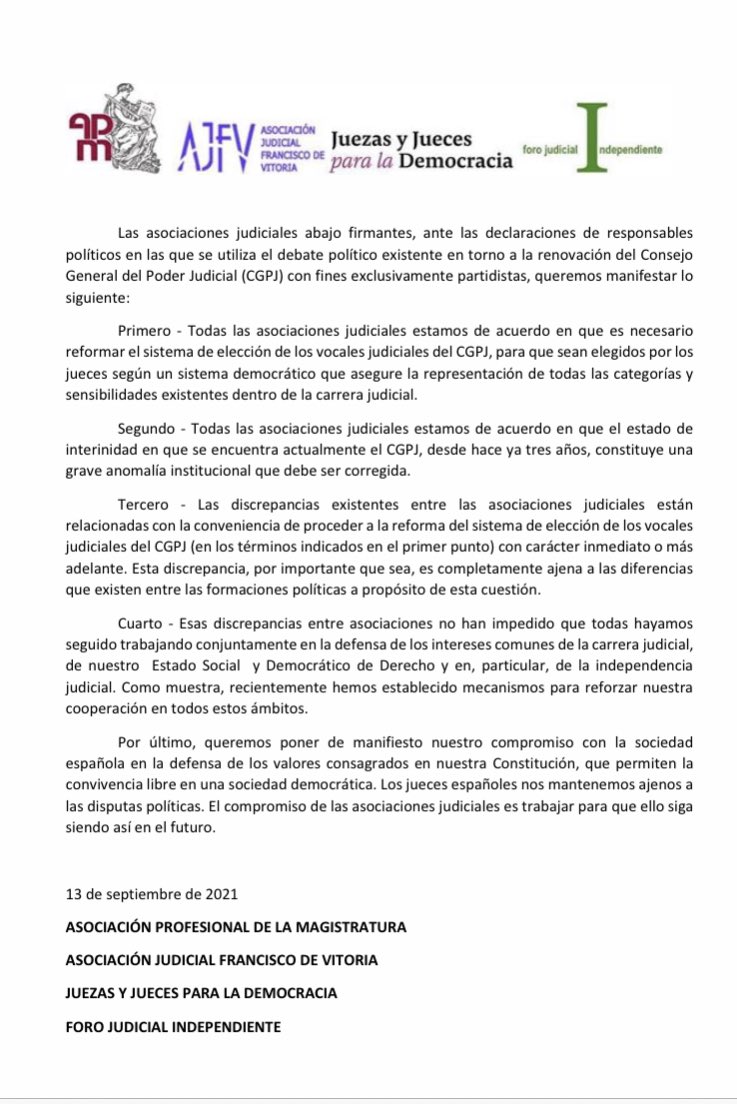 comunicado asociaciones juezas