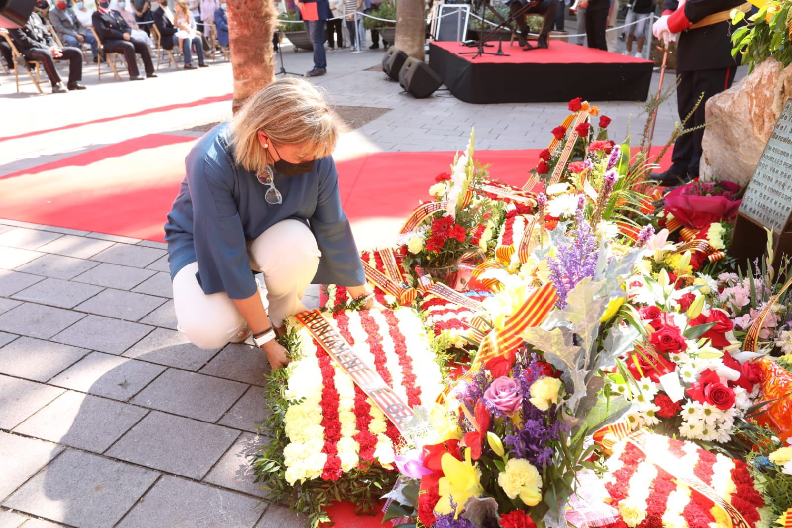 El castellanismo del ayuntamiento de Gavà a la ofrenda de la Diada se hace viral