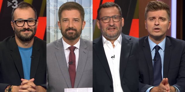 Marco Giró Toni Cruanyes Toni Soler Jair Dominguez lavandería Està Passant TV3