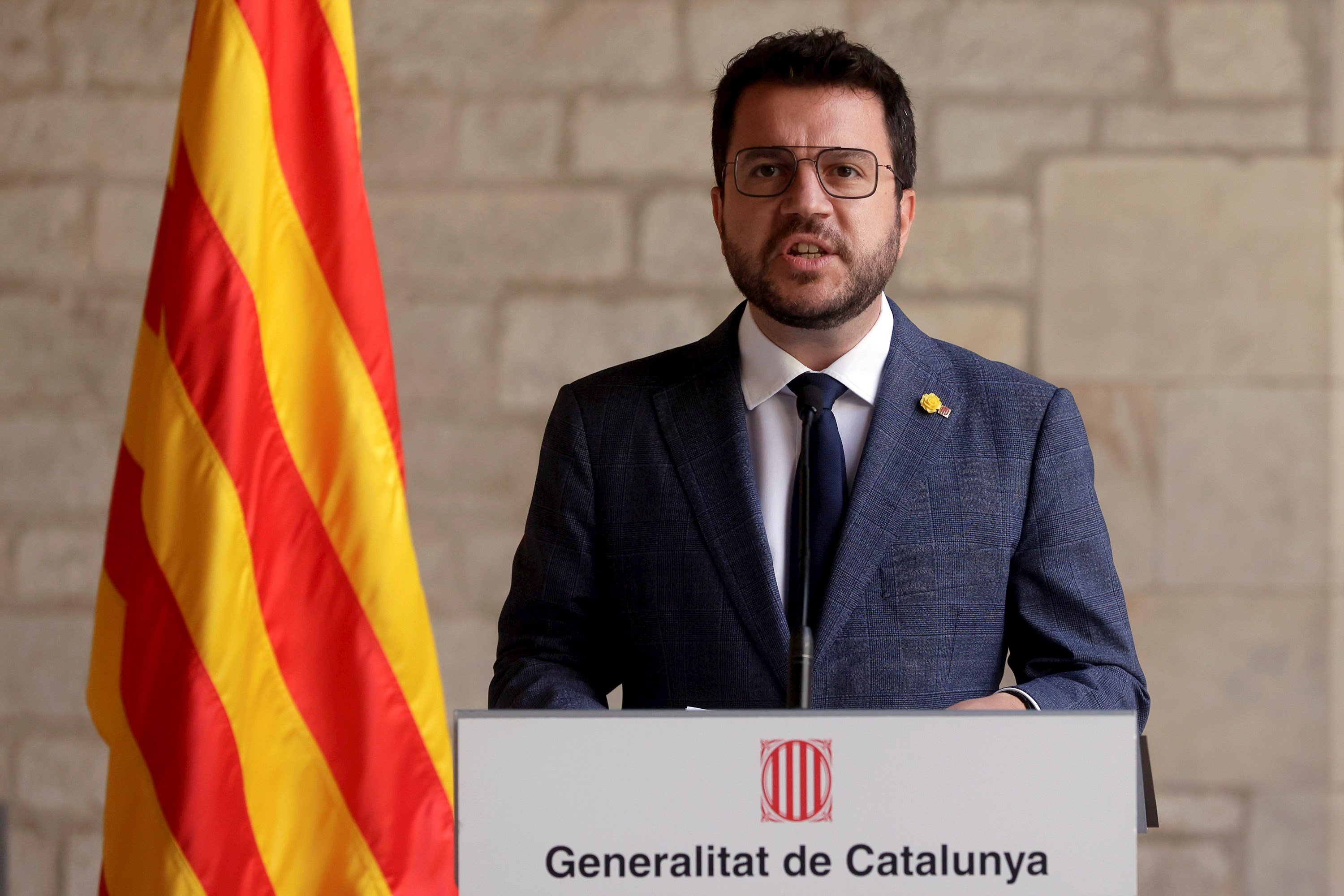 Aragonès, ante la detención de Puigdemont: "Se debe parar la represión judicial"