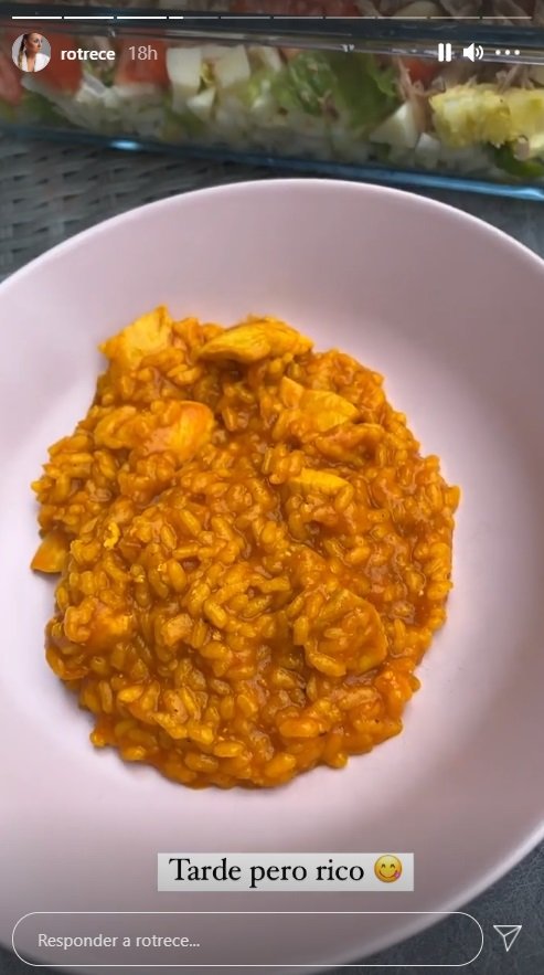 rocio floras cocinando