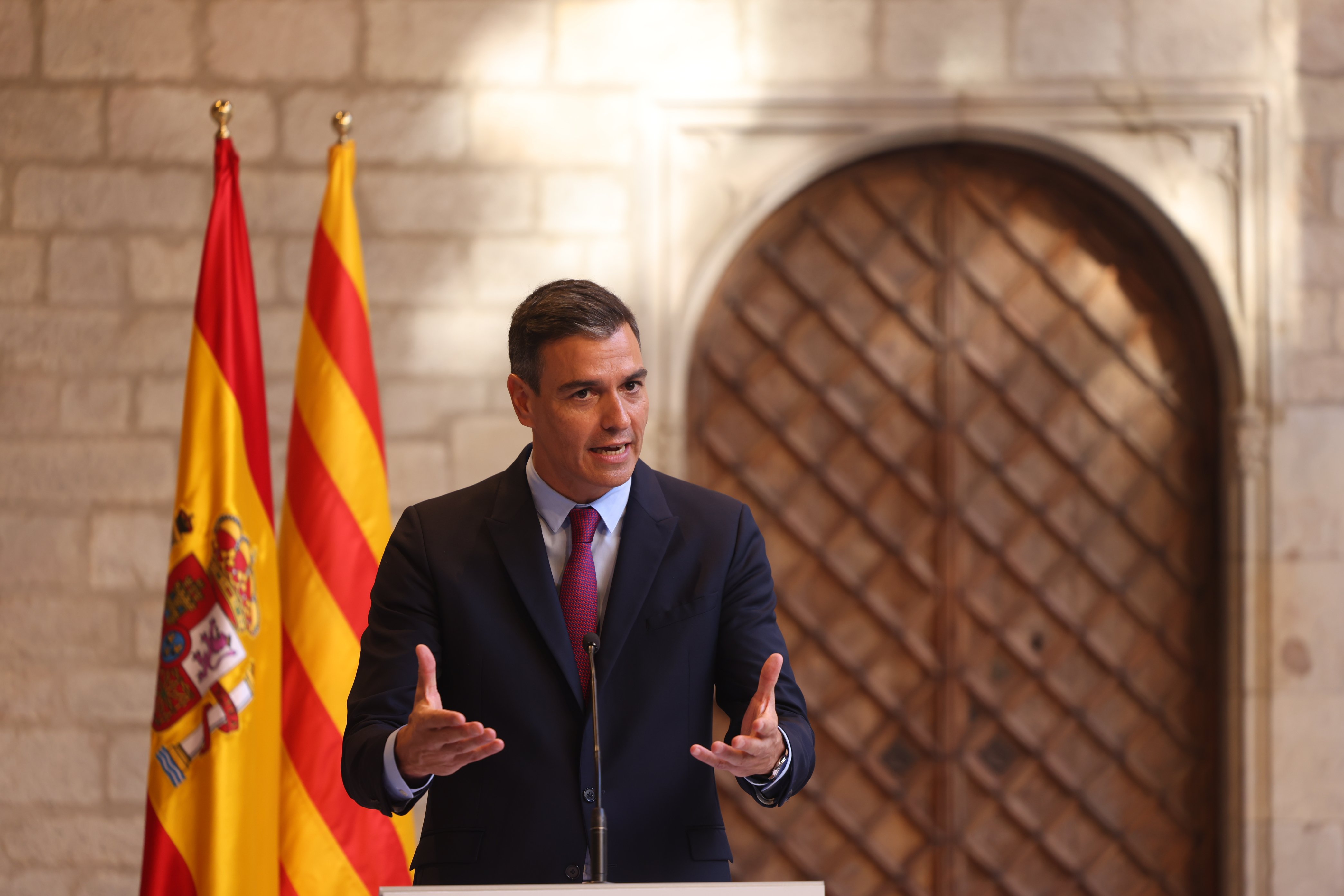 Pedro Sánchez Comparecencia reunión mesa de diálogo / Sergi Alcàzar