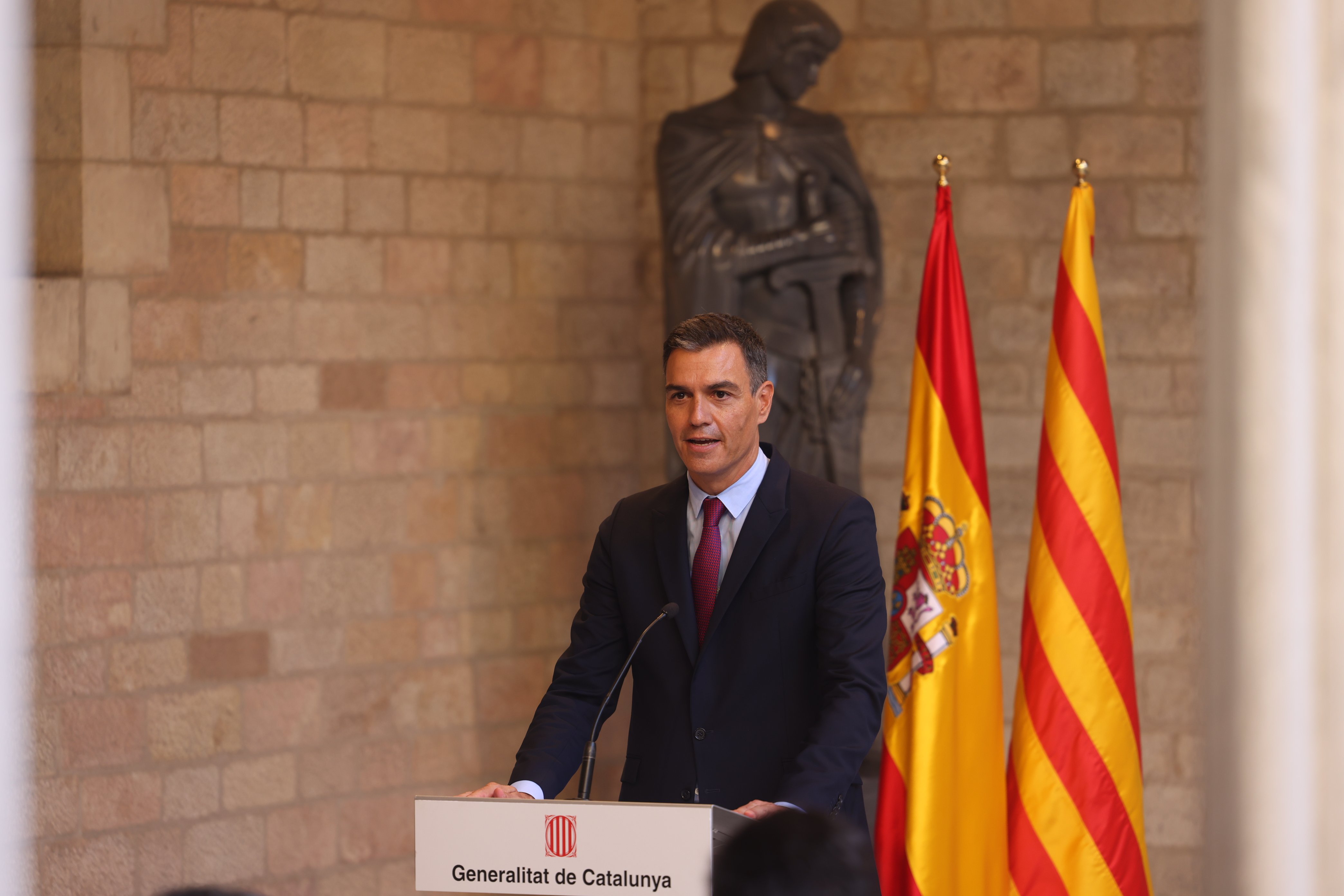 Pedro Sánchez Comparecencia reunión mesa de diálogo / Sergi Alcàzar
