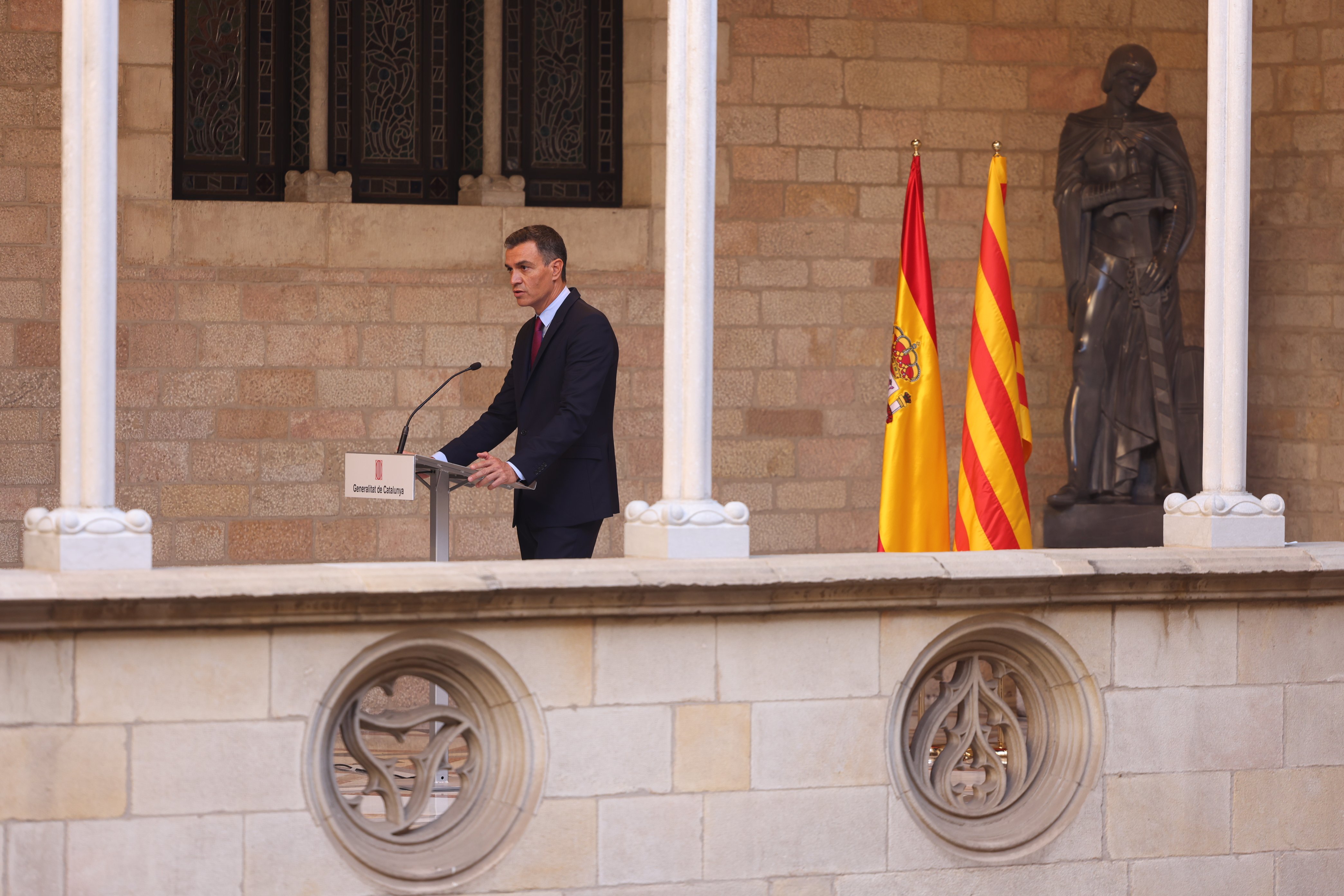 Pedro Sánchez Comparecencia reunión mesa de diálogo / Sergi Alcàzar