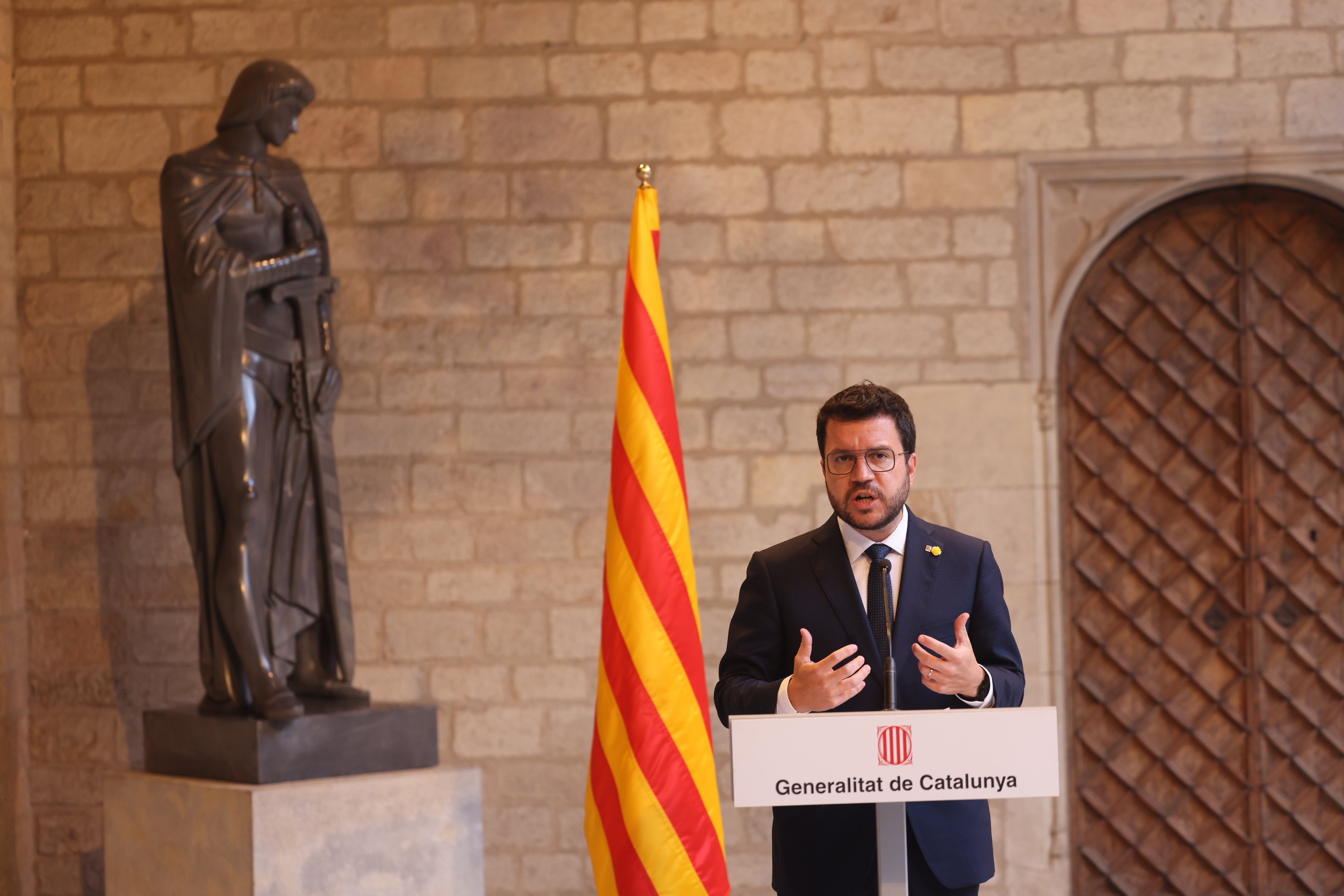 pere aragonès comparecencia palau generalitat mesa diálogo septiembre 2021 sergi alcàzar