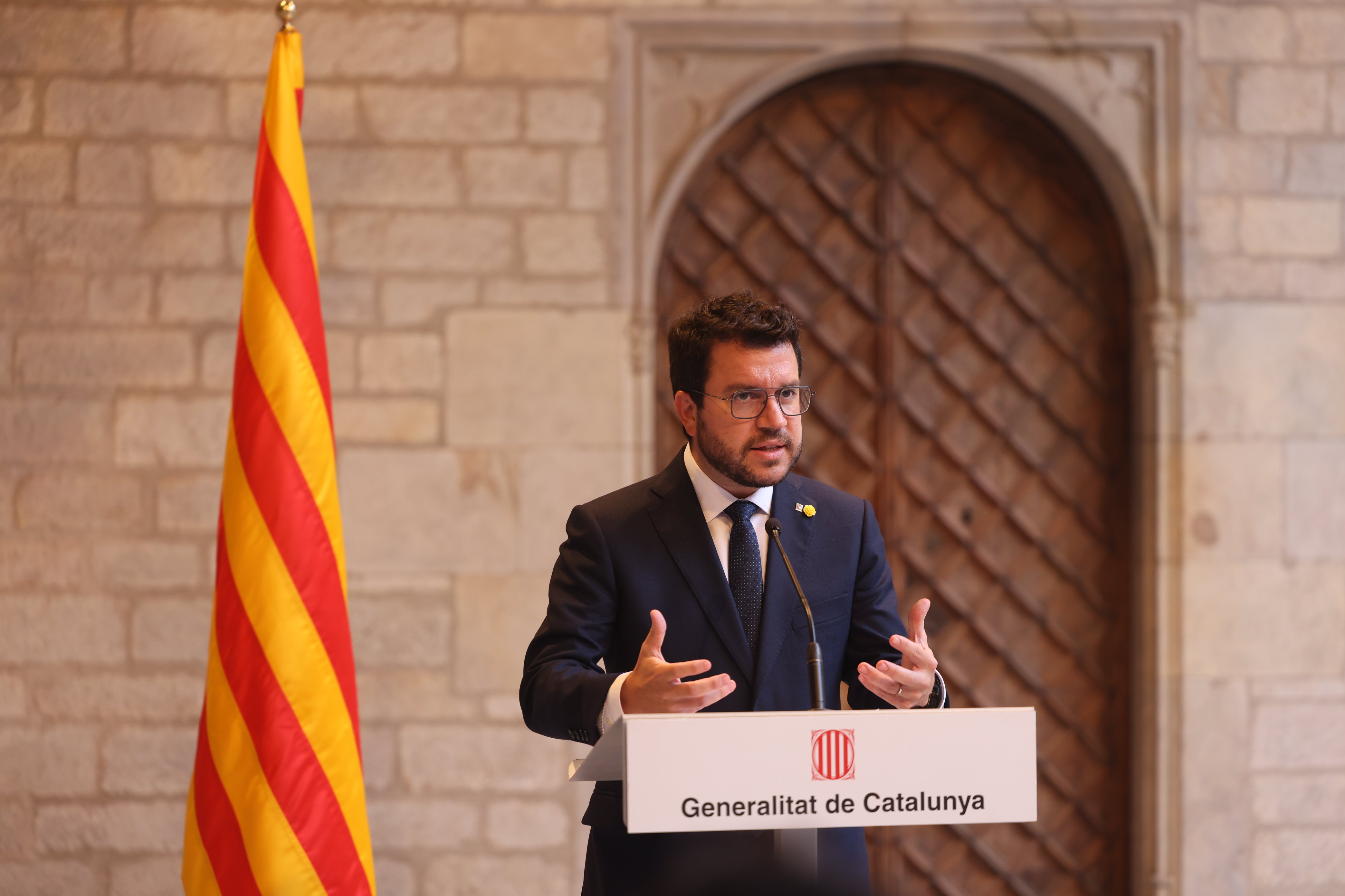 Aragonès: "Exigimos la libertad total de Puigdemont y todos los represaliados"