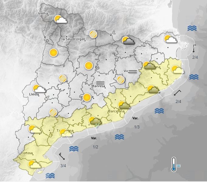 mapa predicción meteorológica 16 septiembre 2021