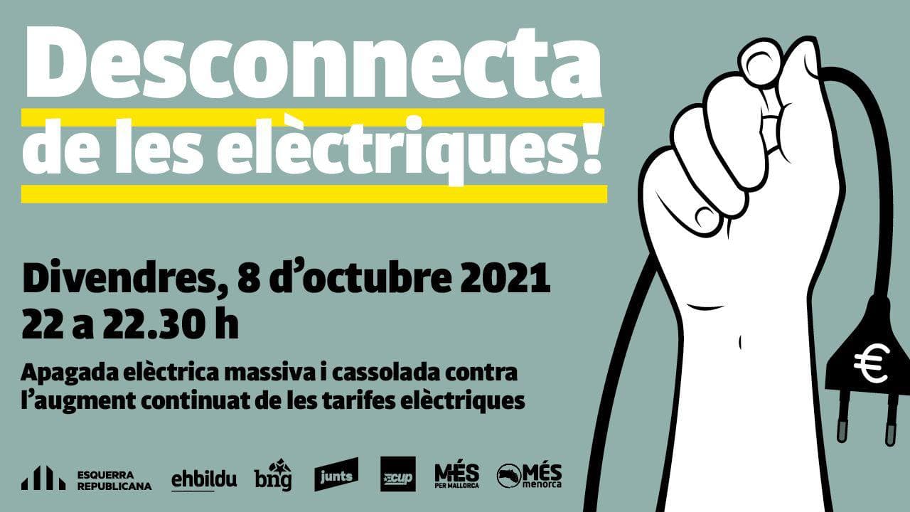 convocatoria protesta recibo electricidad 