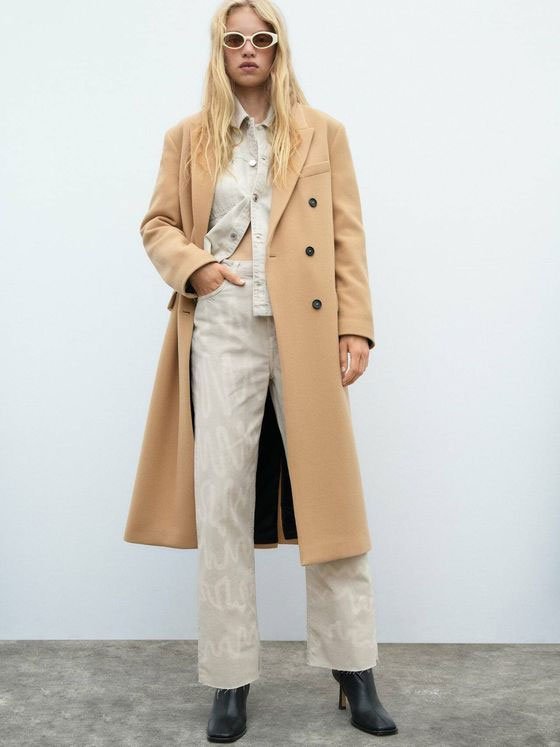 Abrigo de lana de Zara