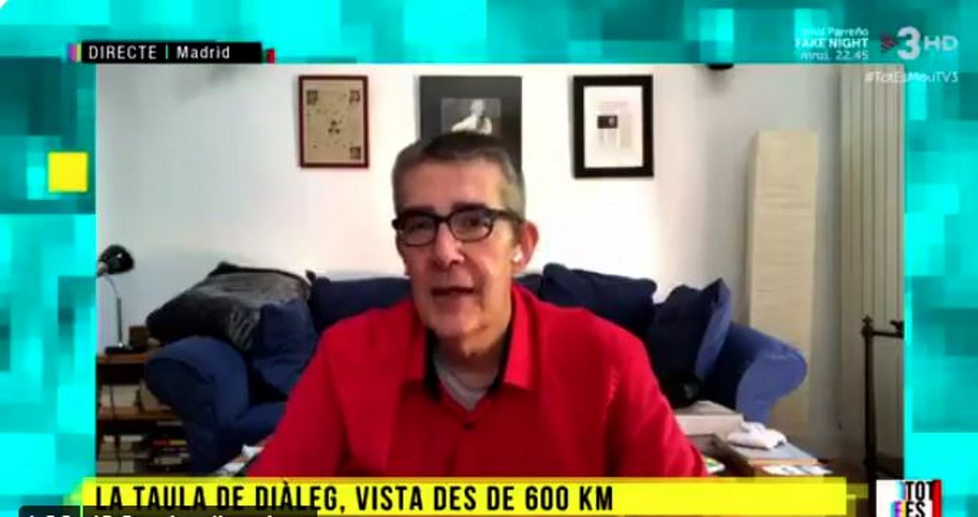 Max Pradera, analista a TV3: "La independència és un invent de Mas i la dreta"