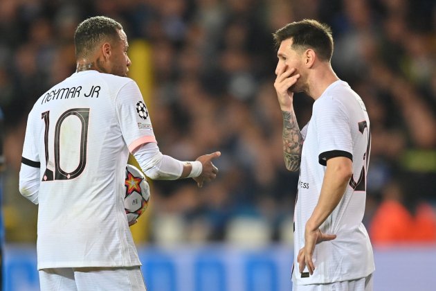 Messi y Neymar durante un partido del PSG / Foto: Europa Press