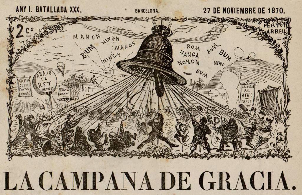 Apareix ‘La Campana de Gràcia’, el primer setmanari satíric català