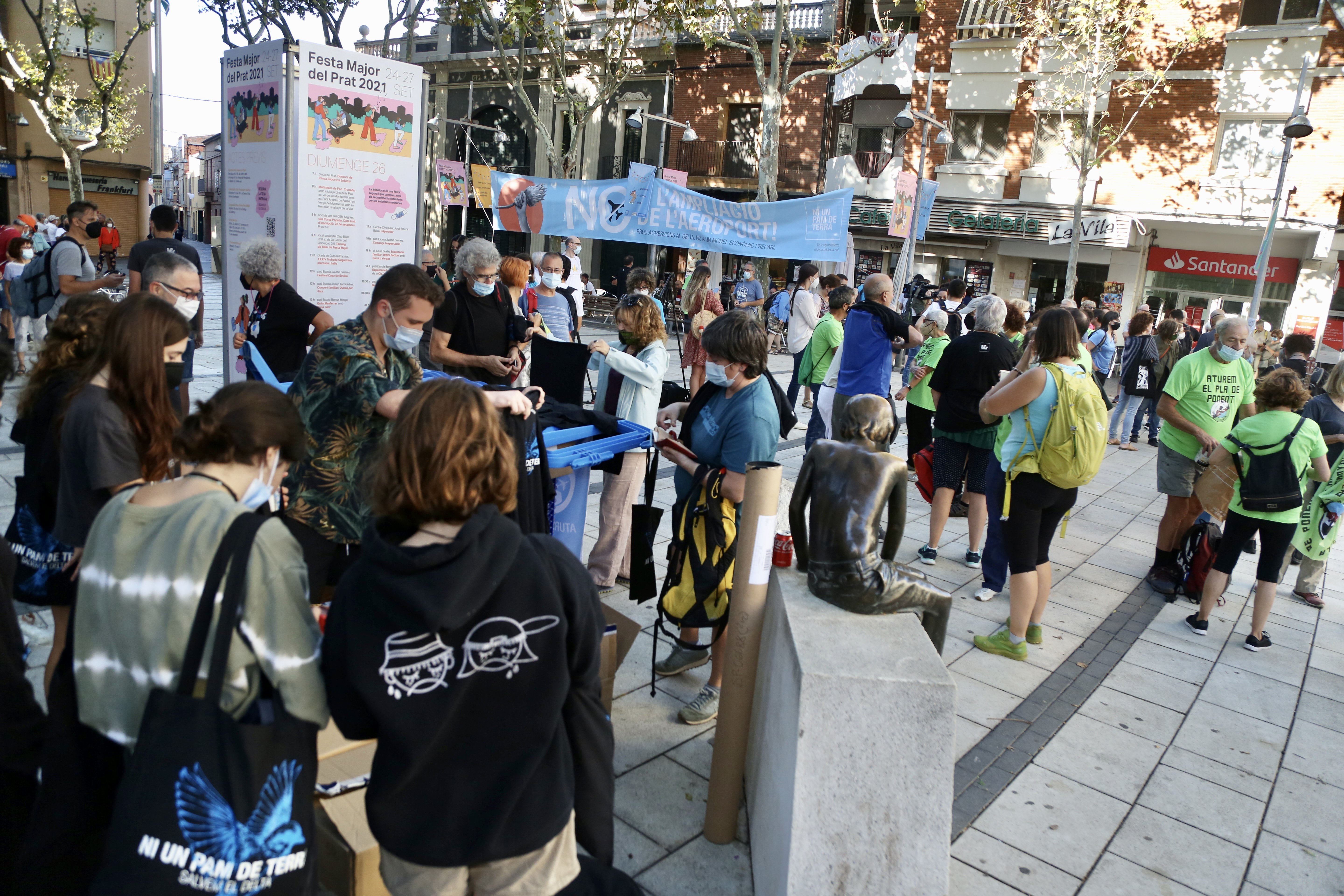 manifestació aeroport del prat Montse Giralt