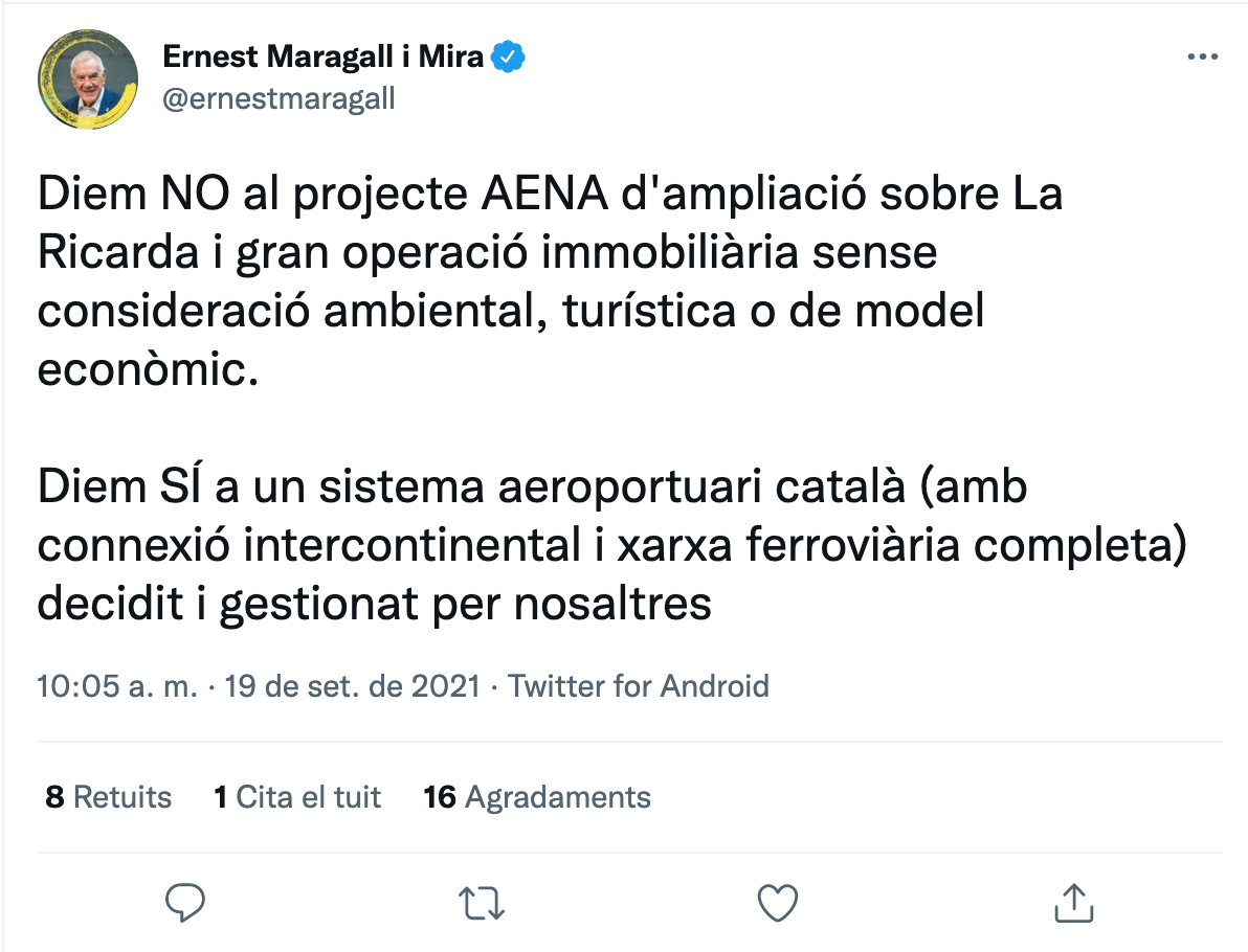 TUIT Ernest Margall ampliación Prat 