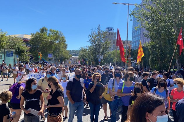 Delegación ERC manifestación contra ampliación del Prat