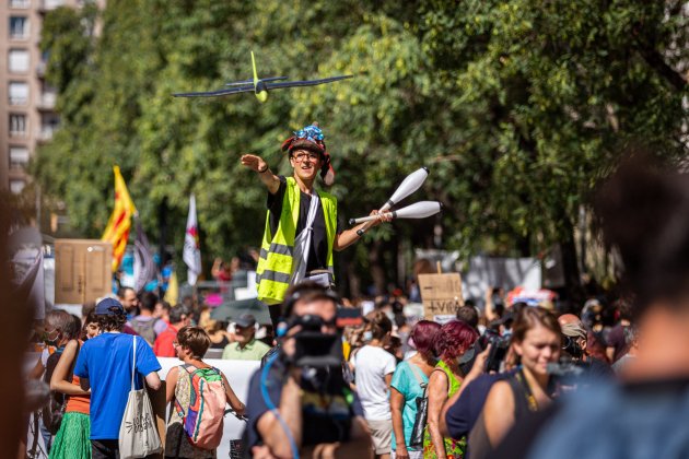 Manifestación Prat contra aeropuerto Prat 11 : Montse Giralt