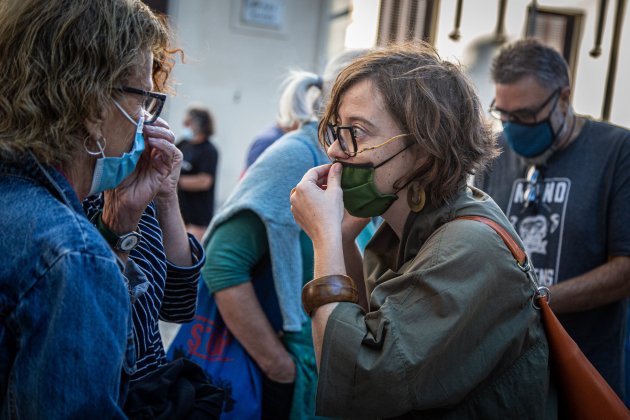 Manifestación Prat contra aeropuerto Prat Eulàlia Reguant CUP : Montse Giralt