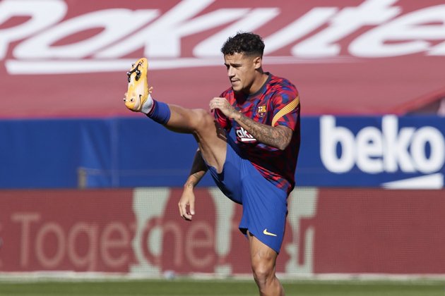 Coutinho Barca entremiento calentamiento EuropaPress