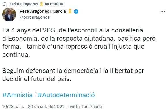 TUIT Pere Aragonès  20 S