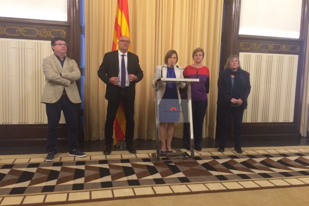 Forcadell i Simó després declaració   Lasalas