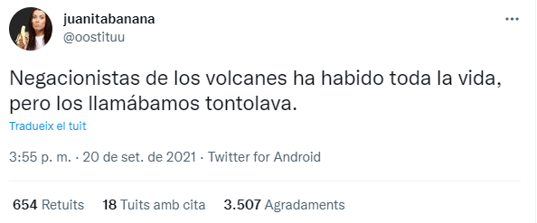 negacionistas volcan