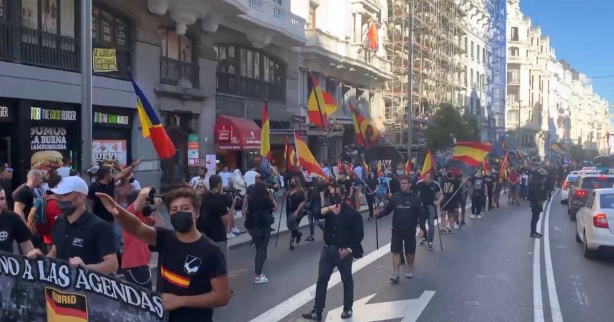 Así encubrieron los nazis su manifestación en Madrid para obtener permiso