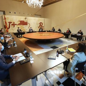 Plano general mesa del Consell Executiu, el president del Govern, Pere Aragonès - ACN