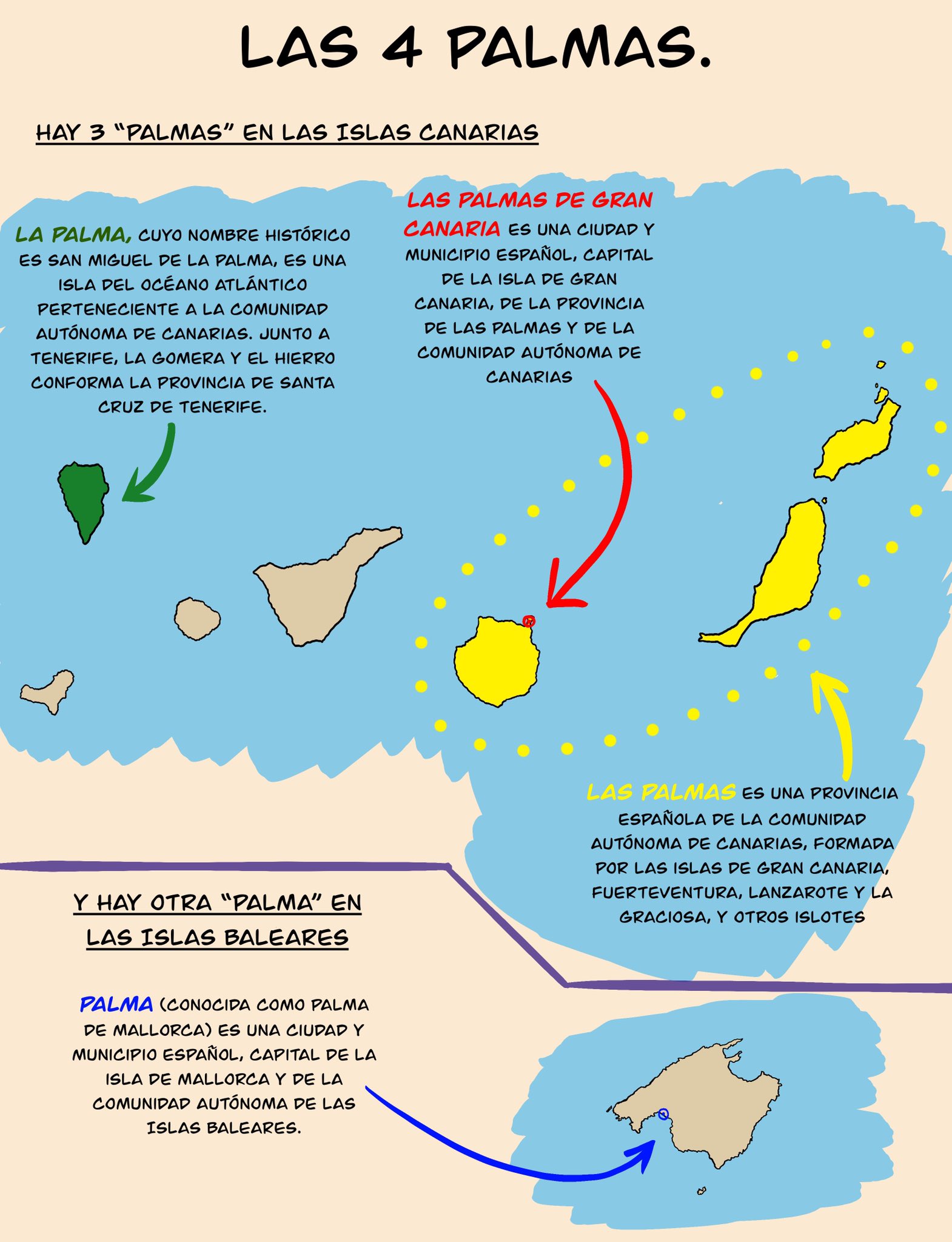 La Palma Palma Las Palmas Gran Canaria TWITTER HISTORIA EN MEME