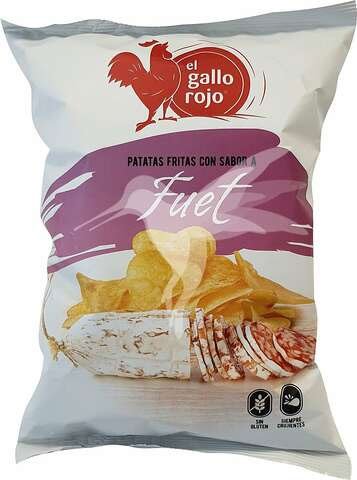 Patatas fritas con sabor a fuet de El Gallo Rojo