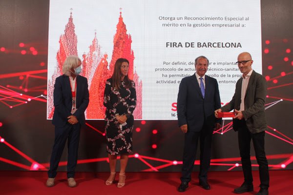 feria barcelona recibe premio protocolo anticovid - feria de barcelona