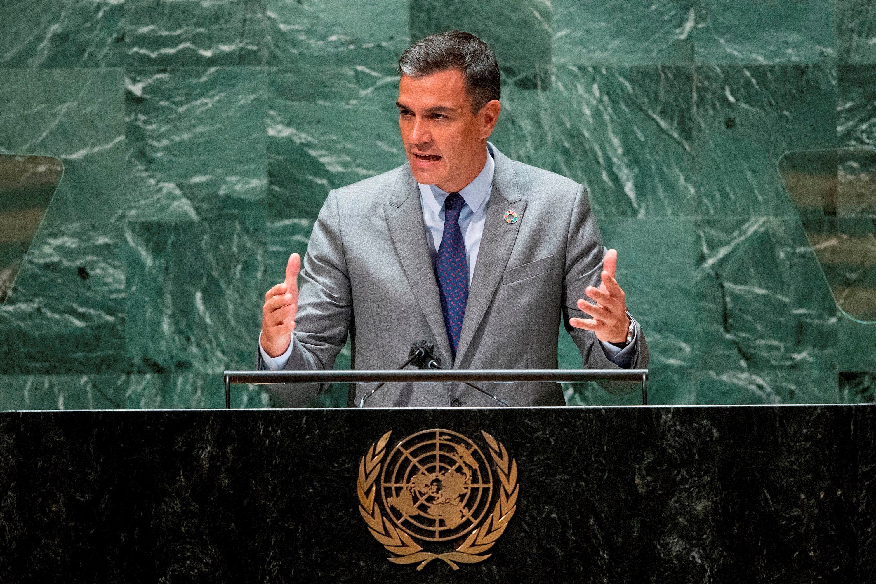 L'advertència de Pedro Sánchez sobre la democràcia a l'ONU