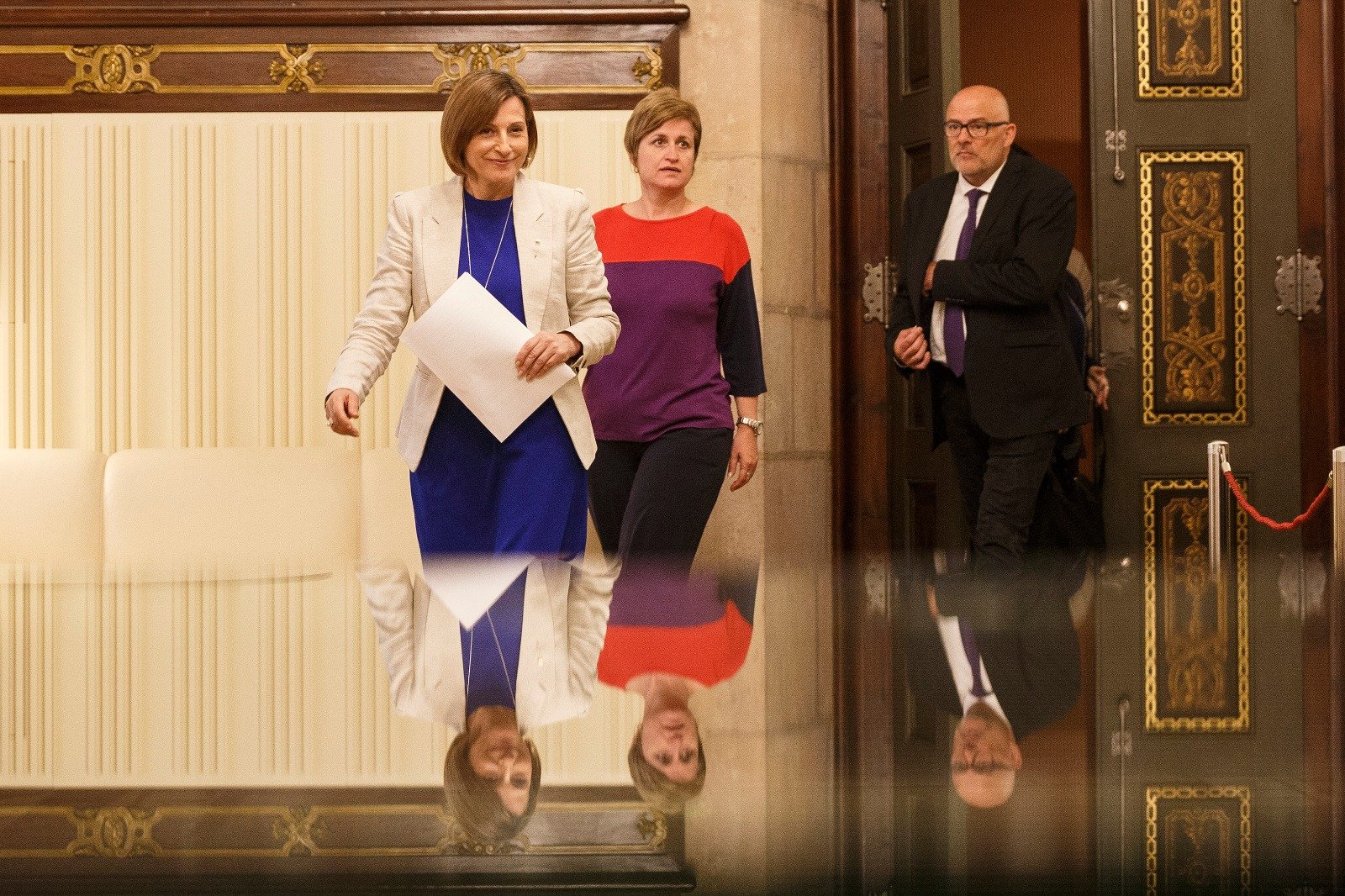 Forcadell y Simó insisten en que el Parlament cumple con "toda la legalidad"